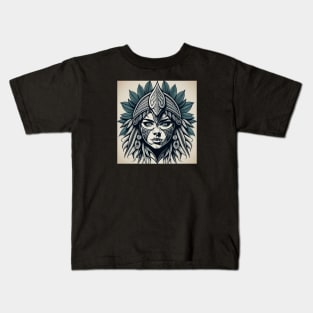 Native Skyrim and Morrowind Character Kids T-Shirt